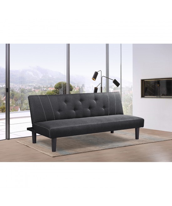 Καναπές Κρεβάτι ArteLibre ASTRI Γκρι 180x77x73cm