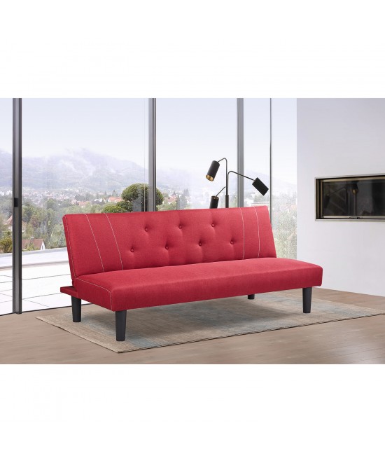 Καναπές Κρεβάτι ArteLibre ASTRI Κόκκινο 180x77x73cm Καναπές Κρεβάτι ArteLibre ASTRI Κόκκινο 180x77x73cm