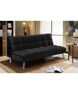 Καναπές Κρεβάτι ArteLibre ALIKA Σκούρο Γκρι 190x92x83cm