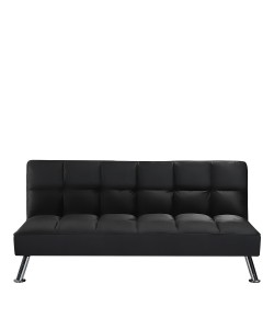 Καναπές Κρεβάτι ArteLibre ALIKA Σκούρο Γκρι 190x92x83cm