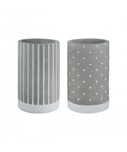 Κηροπήγιο ArteLibre Γκρι Τσιμέντο 13.5cm Σε 2 Σχέδια