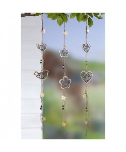 Διακοσμητικό Κρεμαστό ArteLibre Πουλί/Τριφύλλι/Καρδιά Φυσικό/Μαύρο Ξύλο/Σχοινί 1x11x85cm Σε 3 Σχέδια Διακοσμητικό Κρεμαστό ArteLibre Πουλί/Τριφύλλι/Καρδιά Φυσικό/Μαύρο Ξύλο/Σχοινί 1x11x85cm Σε 3 Σχέδια