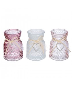 Θήκη Ρεσώ ArteLibre Γυαλί Πολύχρωμο 11cm Σε 3 Χρώματα