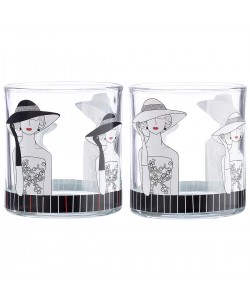 Θήκη Ρεσώ ArteLibre Γυναίκα Με Καπέλο Διάφανο Γυαλί 8cm