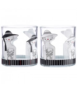 Θήκη Ρεσώ ArteLibre Γυναίκα Με Καπέλο Διάφανο Γυαλί 8cm