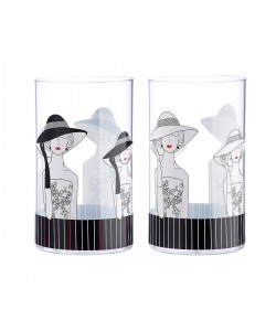 Θήκη Ρεσώ ArteLibre Γυναίκα Με Καπέλο Διάφανο Γυαλί 12cm