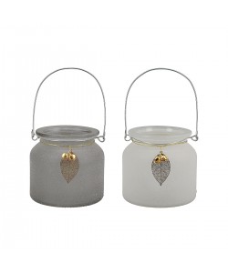 Θήκη Ρεσώ ArteLibre Με Χερούλι Γυαλί 9x9x10cm Σε 2 Χρώματα