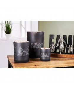 Θήκη Ρεσώ ArteLibre 'Family' Γκρι Γυαλί 12.5cm Σε 2 Σχέδια