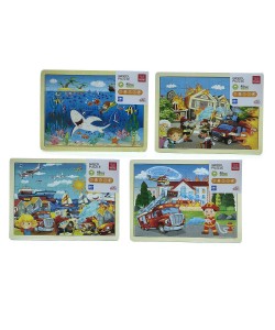Παιχνίδι Παζλ 48 Κομματιών 40x30cm Σε 4 Σχέδια Για 2+ Ετών
