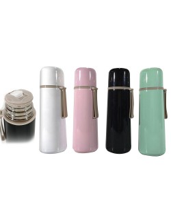 Θερμός 480ml Με Άγκιστρο Μέταλλο Σε 4 Χρώματα