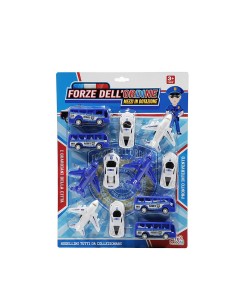 Παιχνίδι Σετ Οχήματα Επιβολής Του Νόμου Πολύχρωμο 12Τμχ Για 3+ Ετών