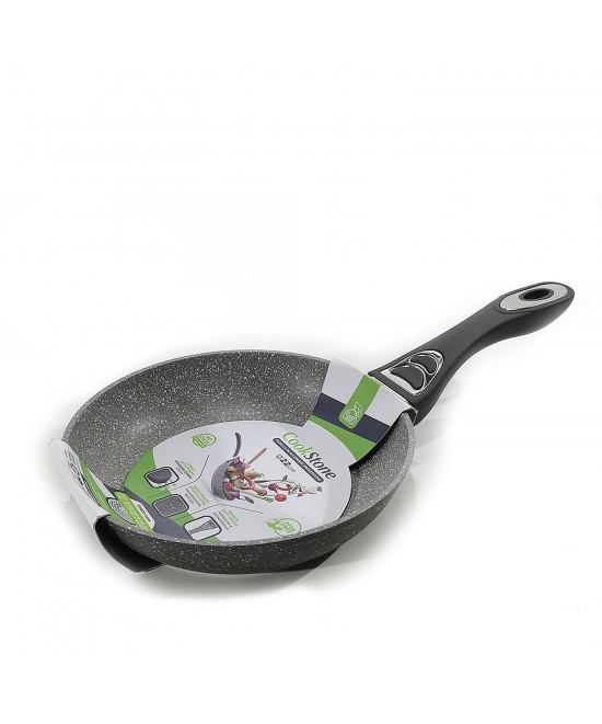 Τηγάνι Αντικολλητικό Αλουμινίου Με Επίστρωση Stone Λαβή Soft-Touch Φ22cm