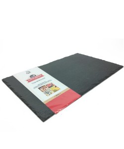 Δίσκος Σερβιρίσματος Αλλαντικών/Τυριών Μαύρο Πέτρα 40x25cm