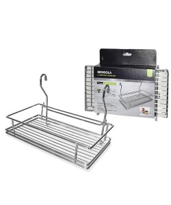 Ράφι Κρεμαστό Ασημί Μέταλλο 28.5x19x20cm