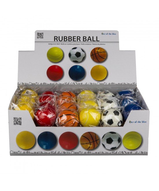 Μπαλίτσα Ελαστική Σπορ Φ6cm Σε 6 Σχέδια