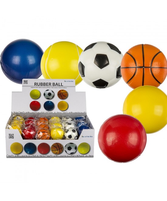 Μπαλίτσα Ελαστική Σπορ Φ6cm Σε 6 Σχέδια