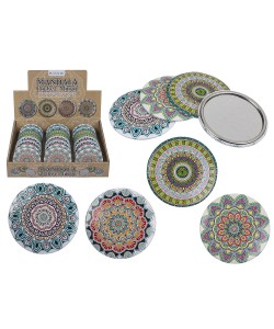 Καθρεπτάκι Τσέπης Mandala Φ7cm Σε 4 Σχέδια