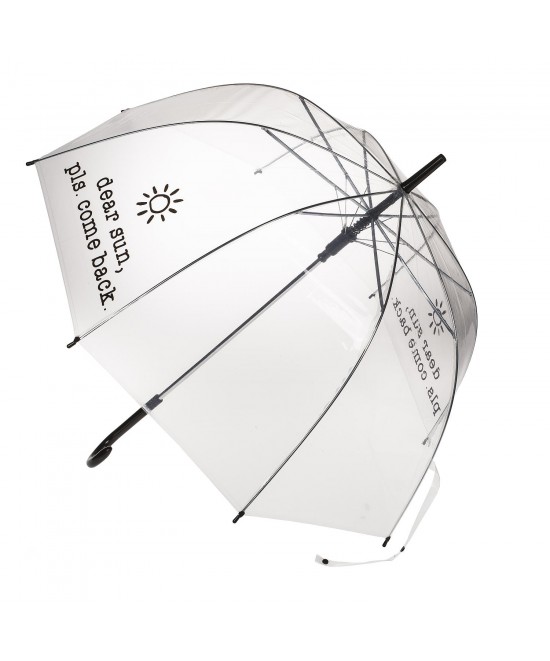 Ομπρέλα Dome Διάφανη Με Σχέδιο Και Αυτόματο Άνοιγμα 85cm Σε 4 Σχέδια