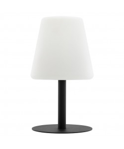 Επιτραπέζιο Φωτιστικό ArteLibre LED Φορητό MIMI Με Καπέλο Πίνακας Σημειώσεων Μαύρο/Λευκό Μέταλλο/Πλαστικό 15.5x15.5x27.5