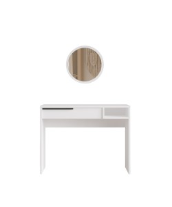 Τουαλέτα ArteLibre DEVON Λευκό Μοριοσανίδα/Μέταλλο/Γυαλί 100x44.5x75cm