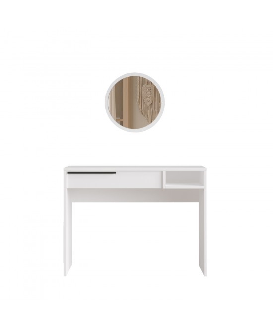 Τουαλέτα ArteLibre DEVON Λευκό Μοριοσανίδα/Μέταλλο/Γυαλί 100x44.5x75cm