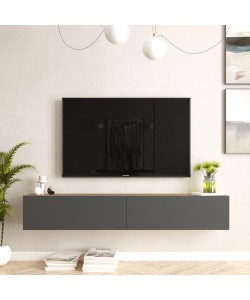 Έπιπλο Τηλεόρασης ArteLibre KENT Πεύκο/Ανθρακί Μοριοσανίδα 180x31.6x29.6cm