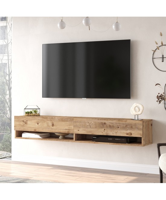 Έπιπλο Τηλεόρασης ArteLibre SONNING Πεύκο Μοριοσανίδα 180x31.6x29.6cm