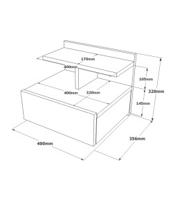 Κομοδίνο Επιτοίχιο ArteLibre CHALK Ανοιχτό Γκρι Με Εφέ Τσιμέντο Μοριοσανίδα 40x35.6x32cm Κομοδίνο Επιτοίχιο ArteLibre CHALK Ανοιχτό Γκρι Με Εφέ Τσιμέντο Μοριοσανίδα 40x35.6x32cm