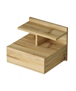 Κομοδίνο Επιτοίχιο ArteLibre CHALK Φυσικό Μοριοσανίδα 40x35.6x32cm