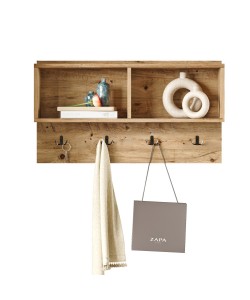 Κρεμάστρα Εισόδου ArteLibre DALSTON Πεύκο Μοριοσανίδα 92x18.8x51cm