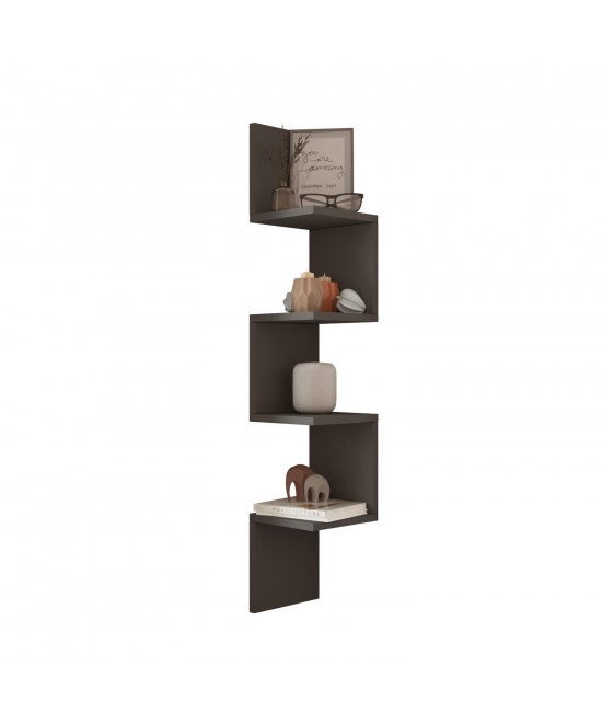 Ράφι Τοίχου ArteLibre DULWICH Ανθρακί Μοριοσανίδα 22x22x117.2cm