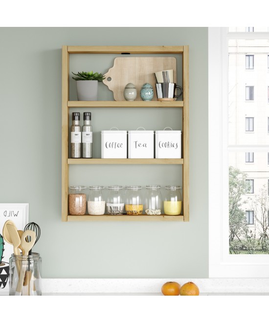 Ράφι Τοίχου ArteLibre EARLS Φυσικό Μοριοσανίδα 43.2x9x60cm