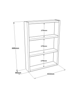 Ράφι Τοίχου ArteLibre EARLS Φυσικό Μοριοσανίδα 43.2x9x60cm