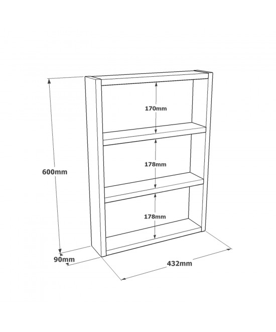 Ράφι Τοίχου ArteLibre EARLS Μπεζ Μοριοσανίδα 43.2x9x60cm