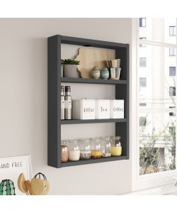 Ράφι Τοίχου ArteLibre EARLS Ανθρακί Μοριοσανίδα 43.2x9x60cm