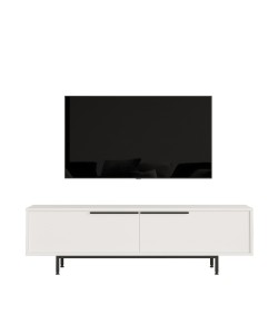 Έπιπλο Τηλεόρασης ArteLibre FINCHLEY Λευκό Μοριοσανίδα/Μέταλλο 160x35.5x45.1cm