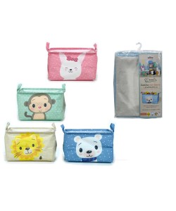 Καλάθι Τακτοποίησης Με Λαβές Παιδικό Πολύχρωμο Ύφασμα 32x23x19cm Σε 4 Σχέδια Καλάθι Τακτοποίησης Με Λαβές Παιδικό Πολύχρωμο Ύφασμα 32x23x19cm Σε 4 Σχέδια