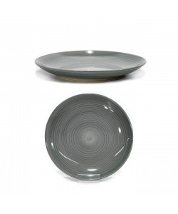 Πιάτο Φρούτων Γκρι Κεραμικό Φ19cm