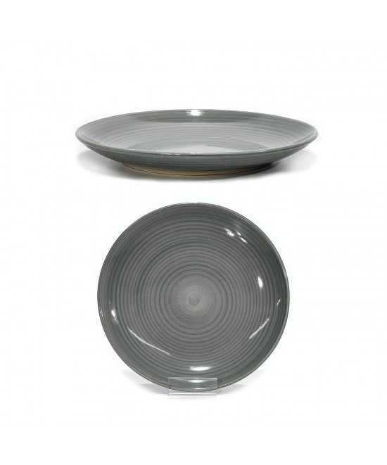 Πιάτο Φρούτων Γκρι Κεραμικό Φ19cm Πιάτο Φρούτων Γκρι Κεραμικό Φ19cm
