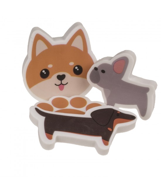 Γόμα Σκυλάκια Πολύχρωμο 12.5x6.5cm Σετ 4Τμχ Γόμα Σκυλάκια Πολύχρωμο 12.5x6.5cm Σετ 4Τμχ