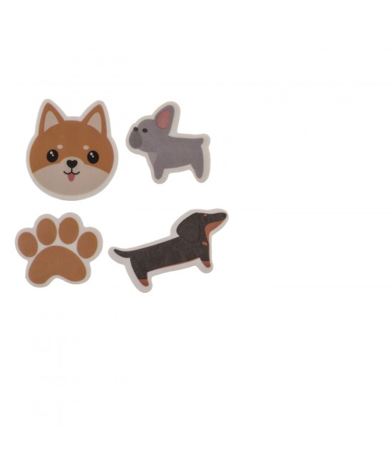 Γόμα Σκυλάκια Πολύχρωμο 12.5x6.5cm Σετ 4Τμχ Γόμα Σκυλάκια Πολύχρωμο 12.5x6.5cm Σετ 4Τμχ