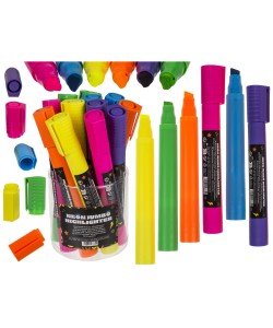 Μαρκαδόρος Υπογραμμίσεως Neon 19.5cm Σε 6 Χρώματα 1Τμχ