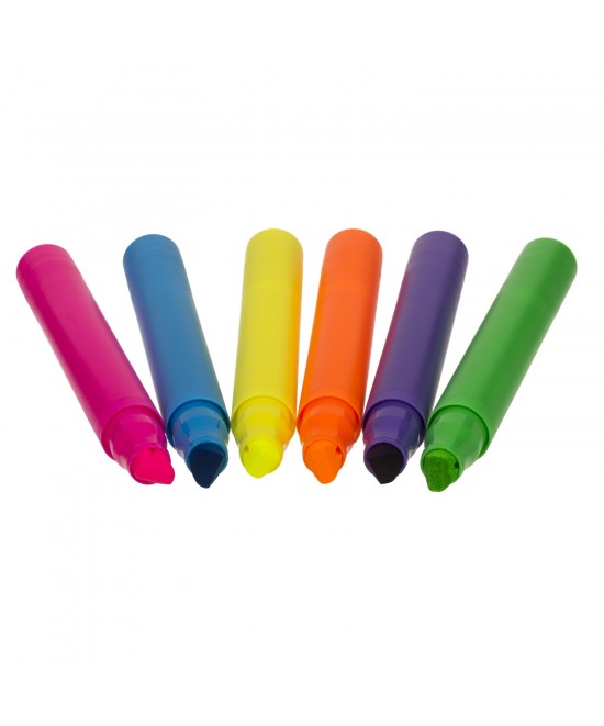 Μαρκαδόρος Υπογραμμίσεως Neon 19.5cm Σε 6 Χρώματα 1Τμχ