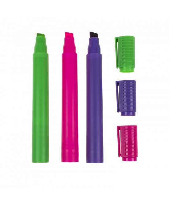 Μαρκαδόρος Υπογραμμίσεως Neon 19.5cm Σε 6 Χρώματα 1Τμχ