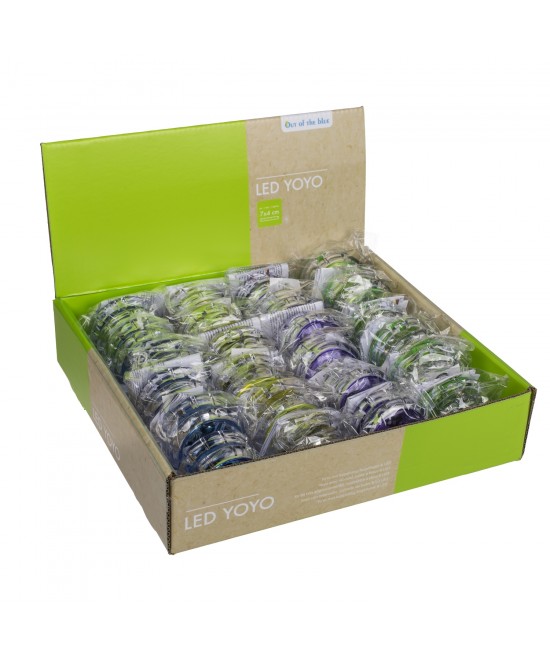 Παιχνίδι Γιογιό Με LED Πλαστικό Φ7x4cm Μπαταρίας Σε 4 Χρώματα