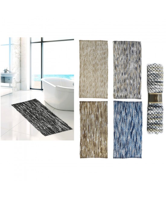 Χαλί Μπάνιου 70% Microfibre/30% Βαμβάκι 60x120cm Σε 4 Χρώματα
