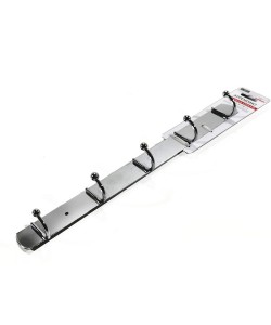 Κρεμάστρα Τοίχου 5 Θέσεων Χρώμιο Μέταλλο 38x4x5cm