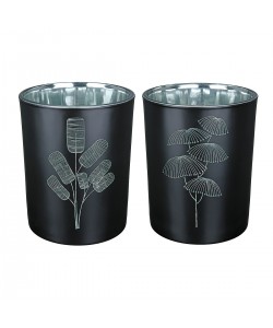 Θήκη Ρεσώ ArteLibre Μαύρο Γυαλί 8cm Σε 2 Σχέδια