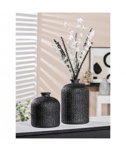 Βάζο ArteLibre Μαύρο Κεραμικό Φ15x23cm