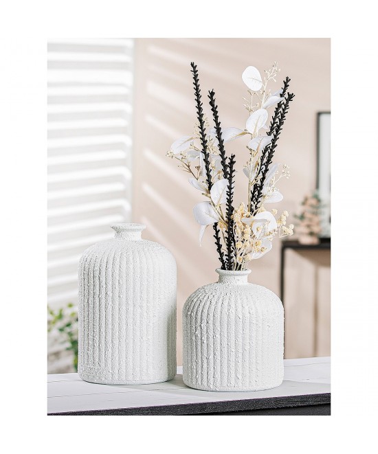 Βάζο ArteLibre Λευκό Κεραμικό Φ16x18cm